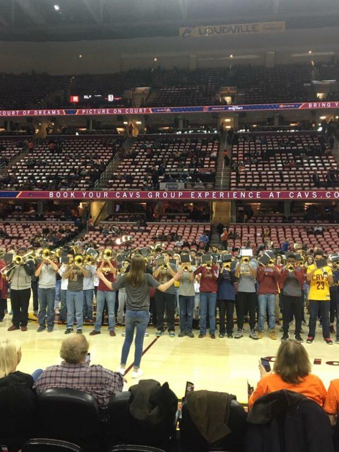 Band Performs at Cavs Game and Annual Holiday Concert