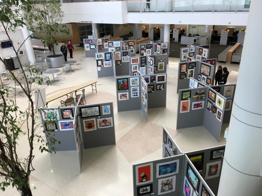 Paintbrushes, paper, scissors, and pencils: The art show spotlights student work