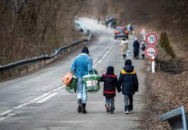 Displaced children in Ukraine